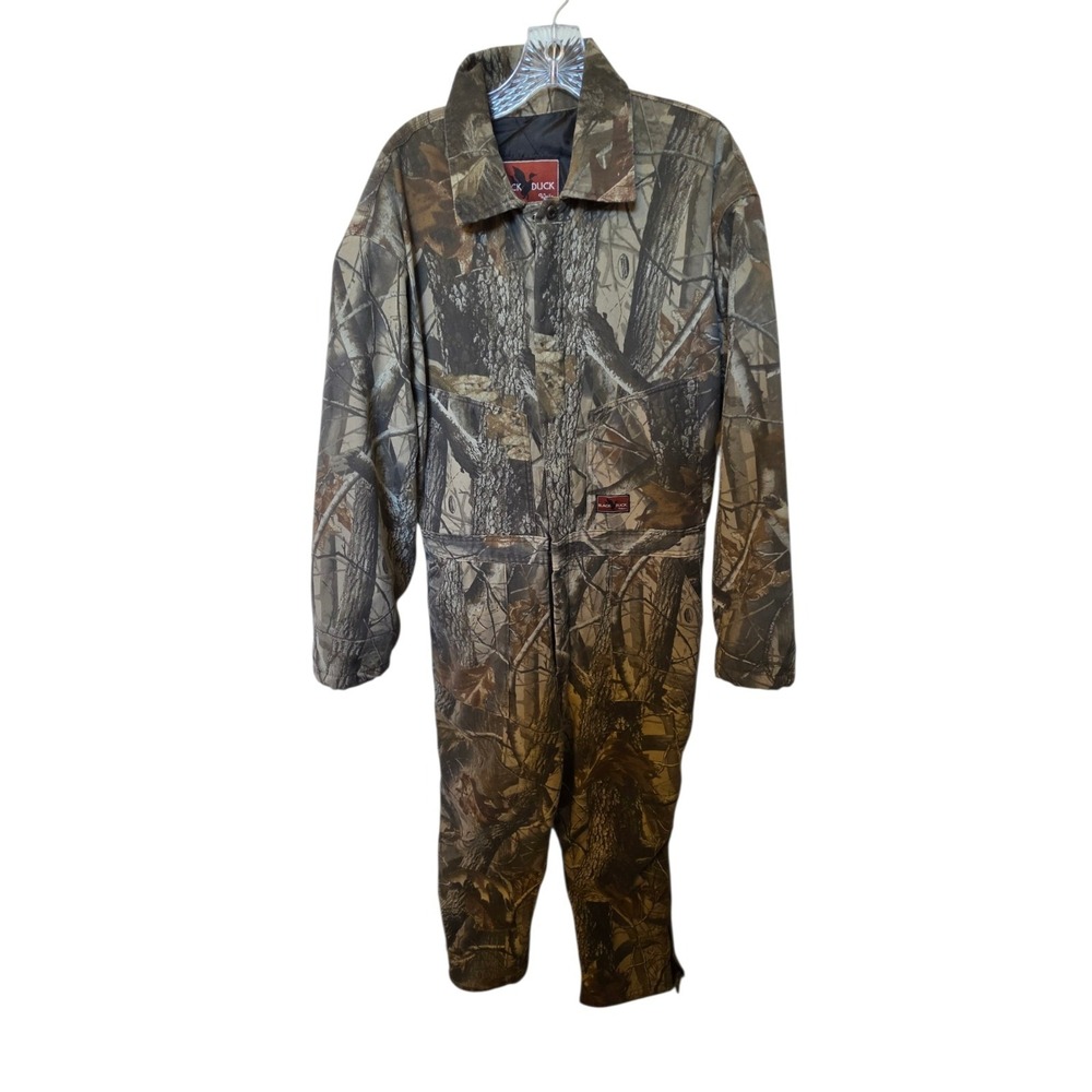 Walls Black Duck Insulated Camo Coveralls Mens Medium